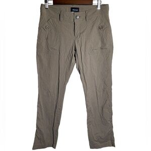 Marmot Tan Roll Up Convertible Hiking Pants with Pockets Women's Size 8